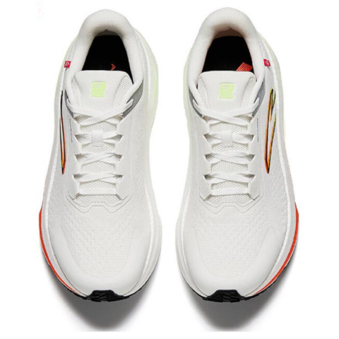 Anta Champion 3SE Textile, Synthetic Leather Low top Running Shoes Men’s White Black Orange