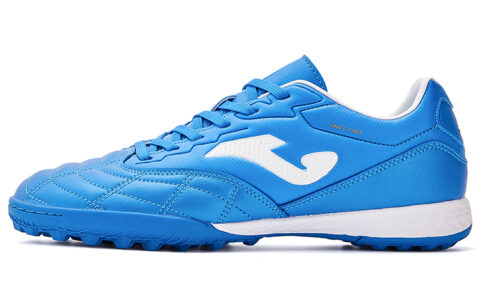 Joma Liga T1 Tf Turf Synthetic Leather Slip Resistant Coverage Soccer Shoes Men's Blue White