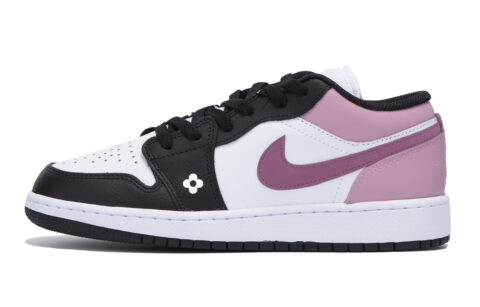 Jordan Air Jordan 1 Urban Chic Style Vintage Low top Vintage Basketball Shoes Men’s White Pink