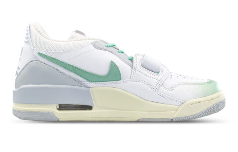 Jordan Legacy 312 Slip Resistant Abrasion Resistant Low top Vintage Basketball Shoes Men’s White Green Gray