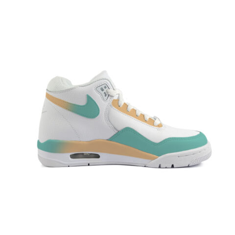 Nike Flight Legacy Mid top Vintage Basketball Shoes Unisex White Green