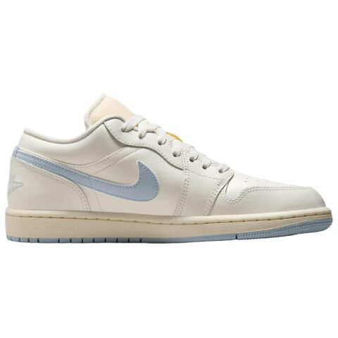 Jordan Air Jordan 1 Low top Vintage Basketball Shoes Unisex White Blue