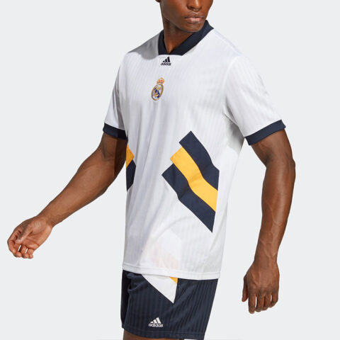 Adidas SS23 ICONS Collection Soccer Jersey Men’s White