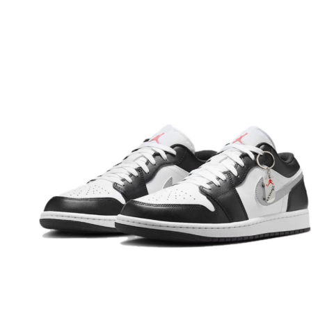 Jordan Air Jordan 1 Mystic Gray Cushioning, Wear Resistant Low top Vintage Basketball Shoes Men’s Black