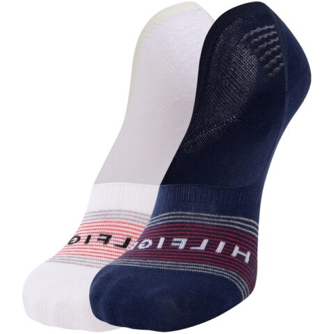 Tommy Hilfiger No Show Socks Men’s 2 Pack White/Navy Blue