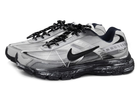 Nike Initiator Abrasion Resistant Breathable Low top Sprint Running Shoes Unisex Black Gray