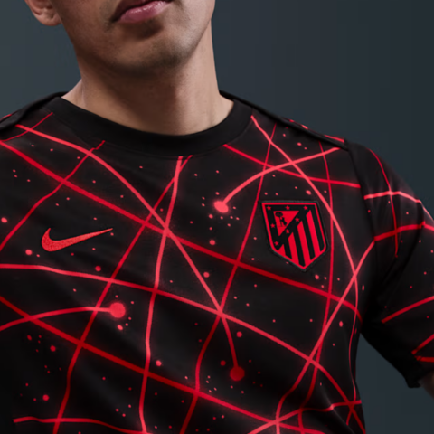 Nike Atlético Madrid Academy Pro Men’s Nike Dri FIT Soccer Pre Match Short Sleeve Top