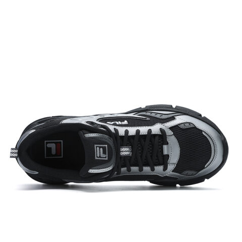 FILA Blade Low top Casual City Commuting Running Shoes Men’s Black Silver
