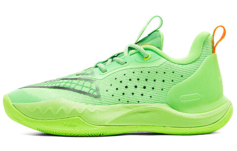 PEAK Taichi Triangle 4.0 Basketball Shoes Unisex Low Top Electric Green
