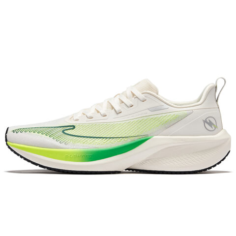 Erke Lightning 4 Cushioning Lightweight Rebound Low top Casual Training Running Shoes Men's White Green