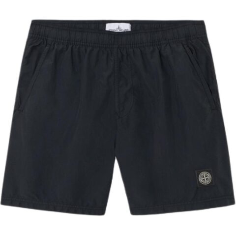 STONE ISLAND Logo Patch Mid Length Swim Trunks