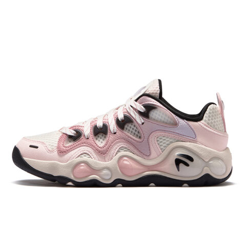 FILA FUSION VERTICAL Crack Shoes Low top Vintage Basketball Shoes Women’s Angel Wing Powder