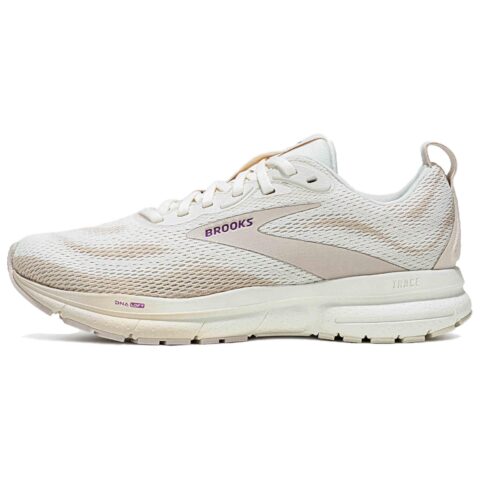 Brooks Slip Resistant Abrasion Resistant Low top Running Shoes Women's Beige