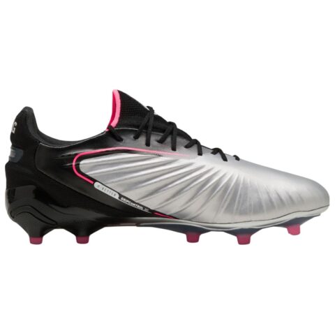 PUMA King Ultimate Abrasion Resistant Soccer Shoes Unisex Silver Black