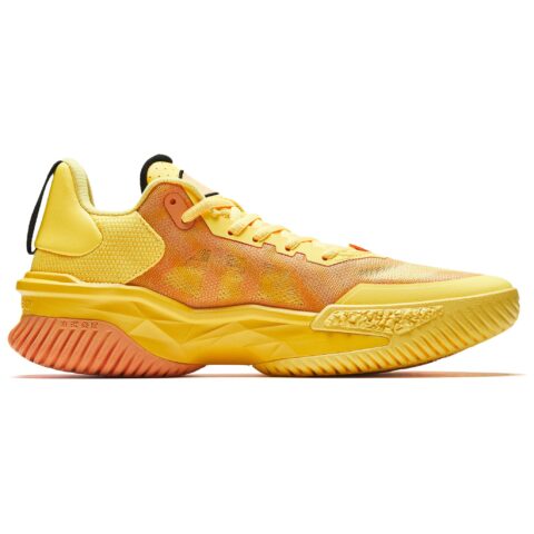 Anta Airspace 5 Slip Resistant, Abrasion Resistant, Anti Rollover Low top Basketball Shoes Men’s Yellow Orange