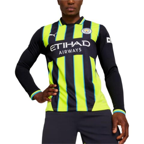 PUMA Manchester City 24/25 Men’s Replica Away Long Sleeve Soccer Jersey