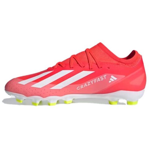 Adidas X CRAZYFAST LEAGUE Artificial Turf Slip Resistant Abrasion Resistant Soccer Shoes Men’s Red White