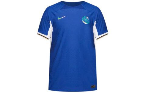 Nike Chelsea FC 2023/24 Match Home Soccer Jersey Men’s Rush Blue/White/Club Gold