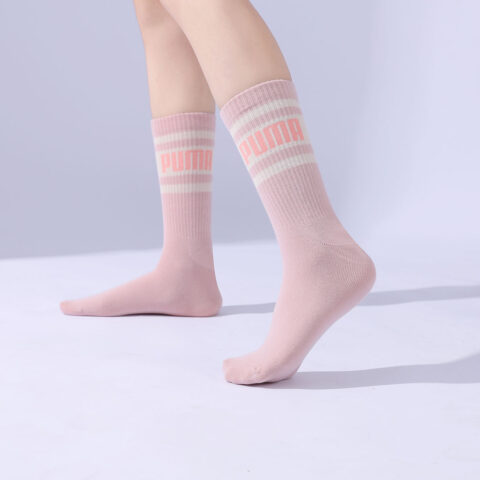 PUMA Knee High Socks Unisex Pink Purple