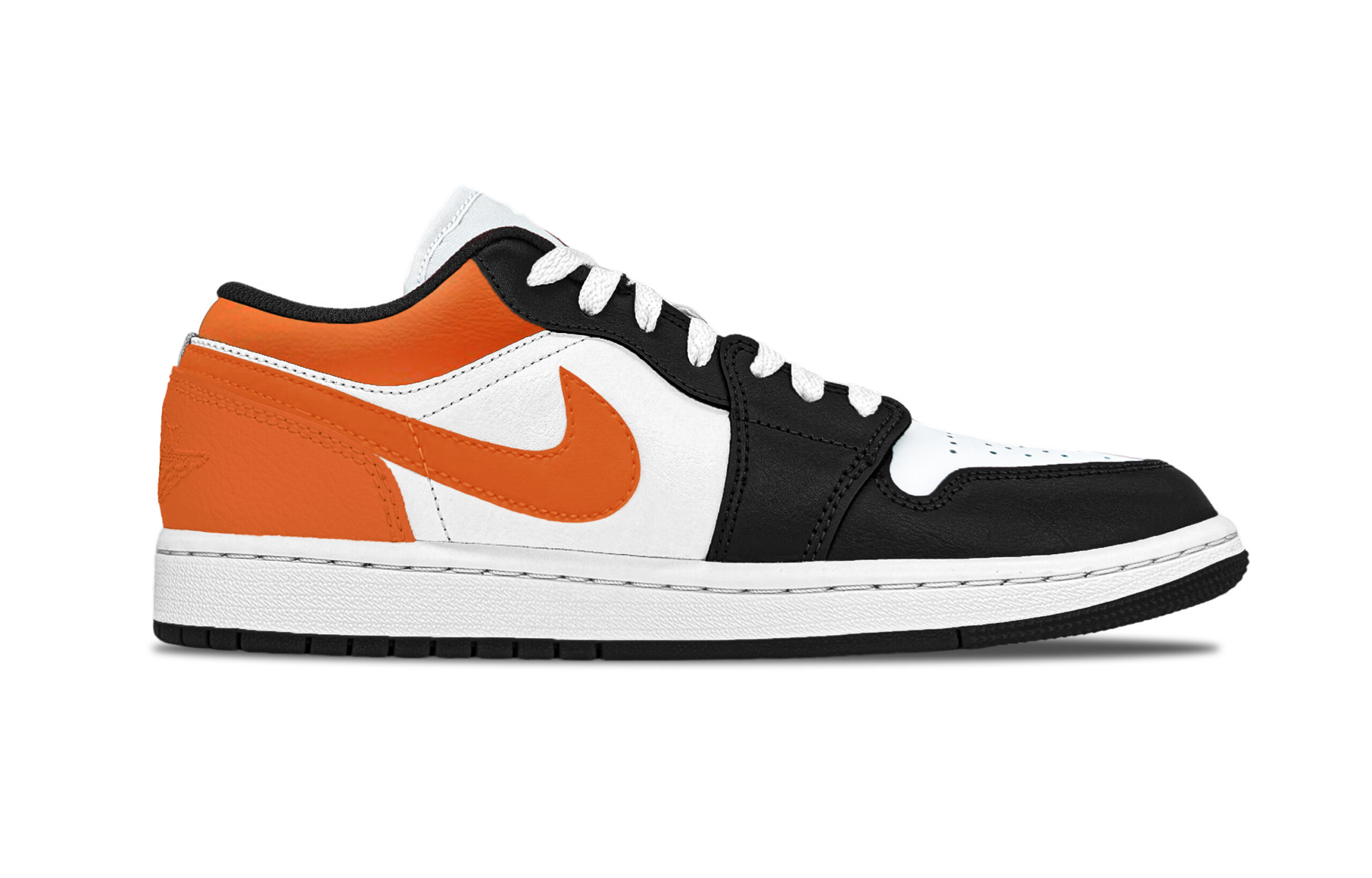 Jordan Air Jordan 1 Crush Star Moon Leather Balance Low top Vintage Basketball Shoes Unisex Black Orange
