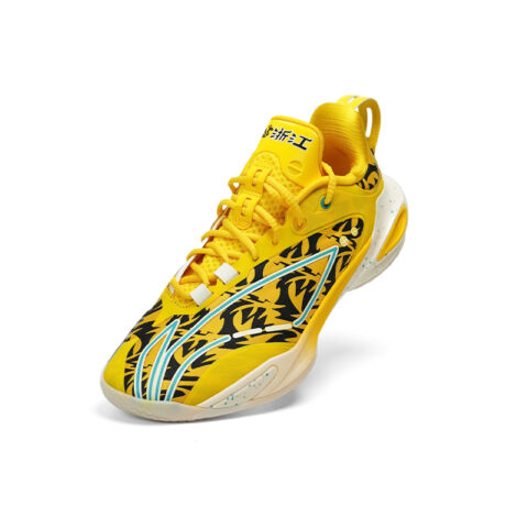 Li Ning Speed 11 Textile, TPU Low top Basketball Shoes Men’s Yellow