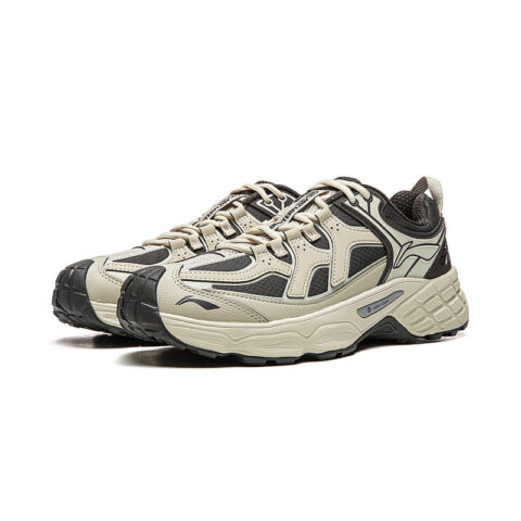 Li Ning Outdoor CF Tracing, Forest Shadow Low top Hiking Shoes Unisex Silver Birch Obsidian Oat Gray