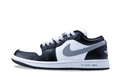 Jordan Air Jordan 1 Shadow Gray Slip Resistant Low top Vintage Basketball Shoes Women’s Gray