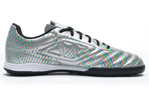 KELME Youth Training Collection Cushioning Slip Resistant Soccer Shoes Unisex Silver