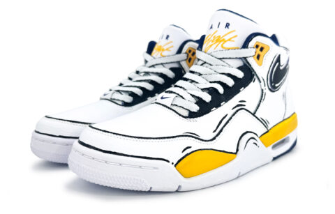 Nike Flight Legacy Slip Resistant Abrasion Resistant Slip Resistant Abrasion Resistant Mid top Vintage Basketball Shoes
