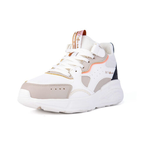 361° Cushioning Slip Resistant Abrasion Resistant Thermal Mid top Casual Running Shoes Women’s White Gray