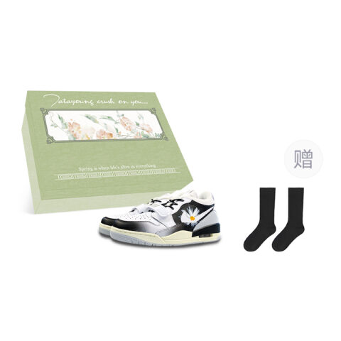 Jordan Legacy 312 Low top Vintage Basketball Shoes Men’s White Black