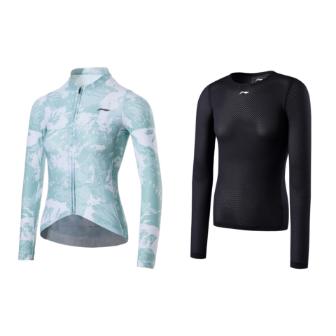 Li Ning Cycling Clothing Women’s Turquoise Smoke Green