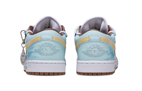 Jordan Air Jordan 1 Rainbow Diary Slip Resistant Abrasion Resistant Slip Resistant Abrasion Resistant Low top