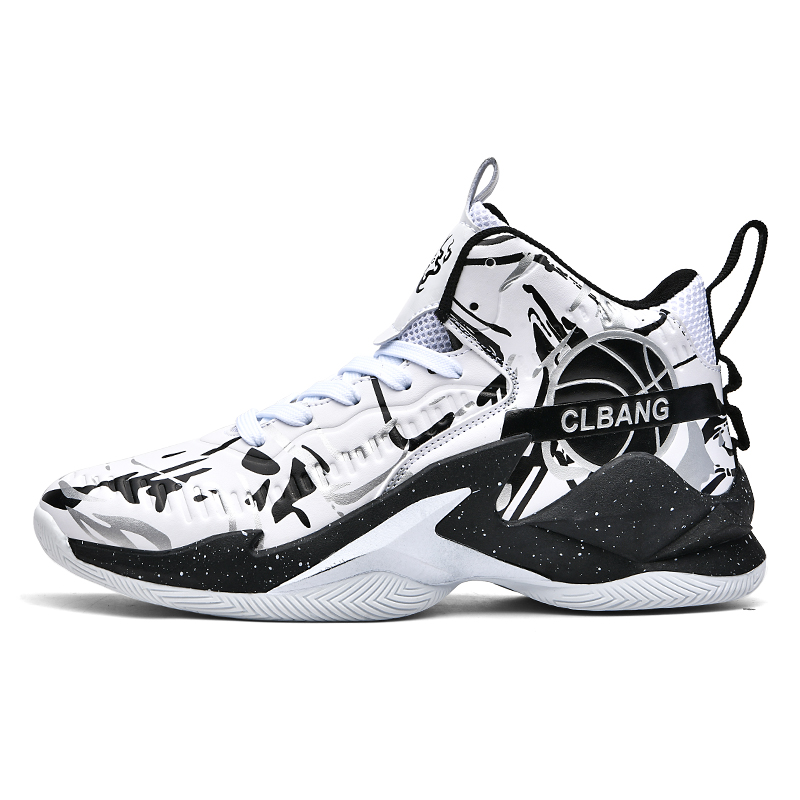 HEIWEILU Cushioning Abrasion Resistant Coverage Cushioning Abrasion Resistant Coverage High top Basketball Shoes Unisex
