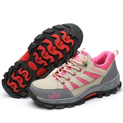 K KANGXUANAN Wear resistant And Waterproof Low top Outdoor Shoes Women’s Pink
