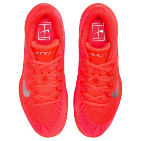 Nike Vapor 12 Low top Tennis Shoes Women’s Red Silver