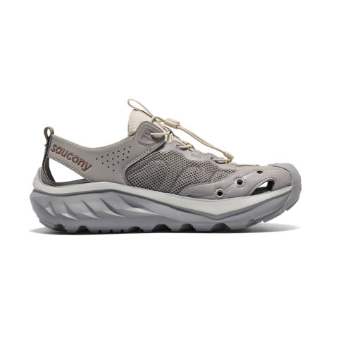 Saucony CRADLE MT Baby Cradles Synthetic Leather Breathable And Lightweight Low top Running Shoes Unisex Gray