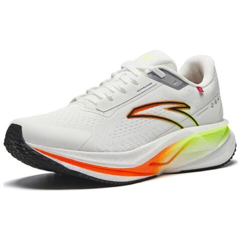 Anta Champion 3SE Textile, Synthetic Leather Low top Running Shoes Men’s White Black Orange