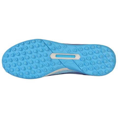 Li Ning Artificial Turf Cushioning Slip Resistant Abrasion Resistant Soccer Shoes Men’s Fluorescent Sky Blue