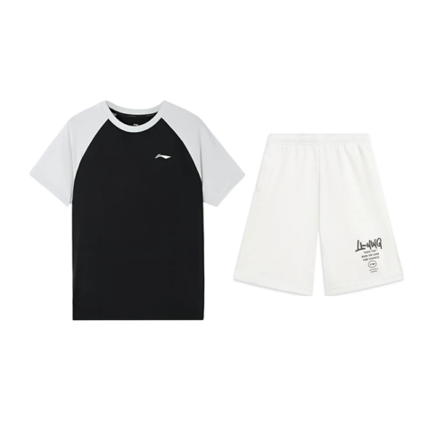 Li Ning Casual Sportswear Unisex Black+White