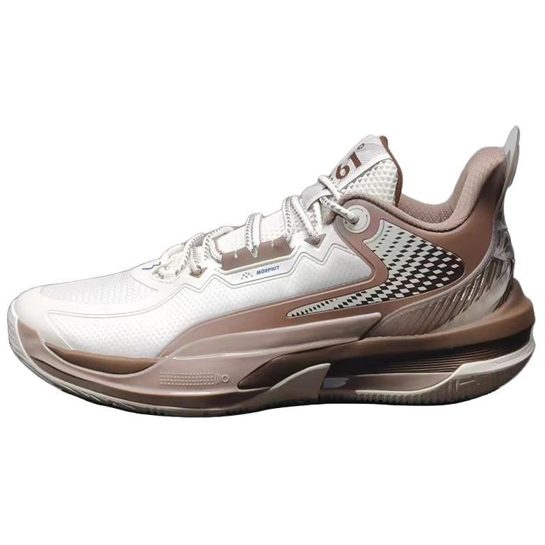 361° Cushioning Slip Resistant Low top Basketball Shoes Men’s White Umber