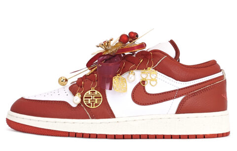 Jordan Air Jordan 1 Wedding Shoes Cushioning Abrasion Resistant Cushioning, Wear Resistant Low top