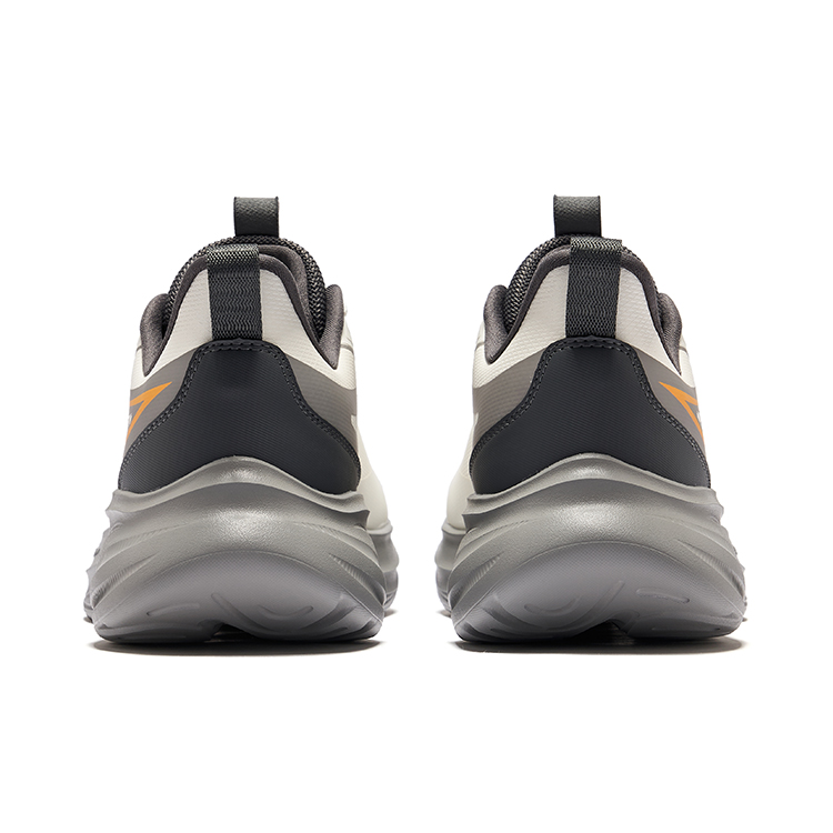 Erke Cushioning Abrasion Resistant Rebound Low top Casual Running Shoes Men’s Microcrystal White Carbon Gray