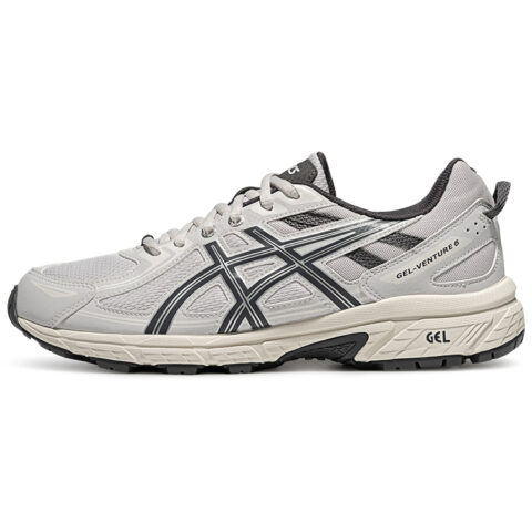 ASICS Gel Venture 6 Breathable Low top Running Shoes Men’s Gray White