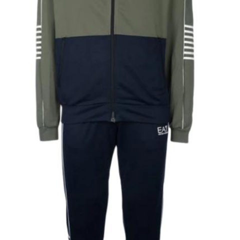 Ea7 EMPORIO ARMANI Logo Printed Zipped Track Suit