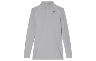 GYMSHARK Workout Clothing Men's Light Gray/Smoke Gray