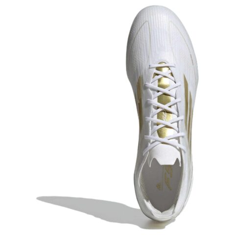 Adidas F50 PRO Comfortable And Lightweight Soccer Shoes Unisex White Gold