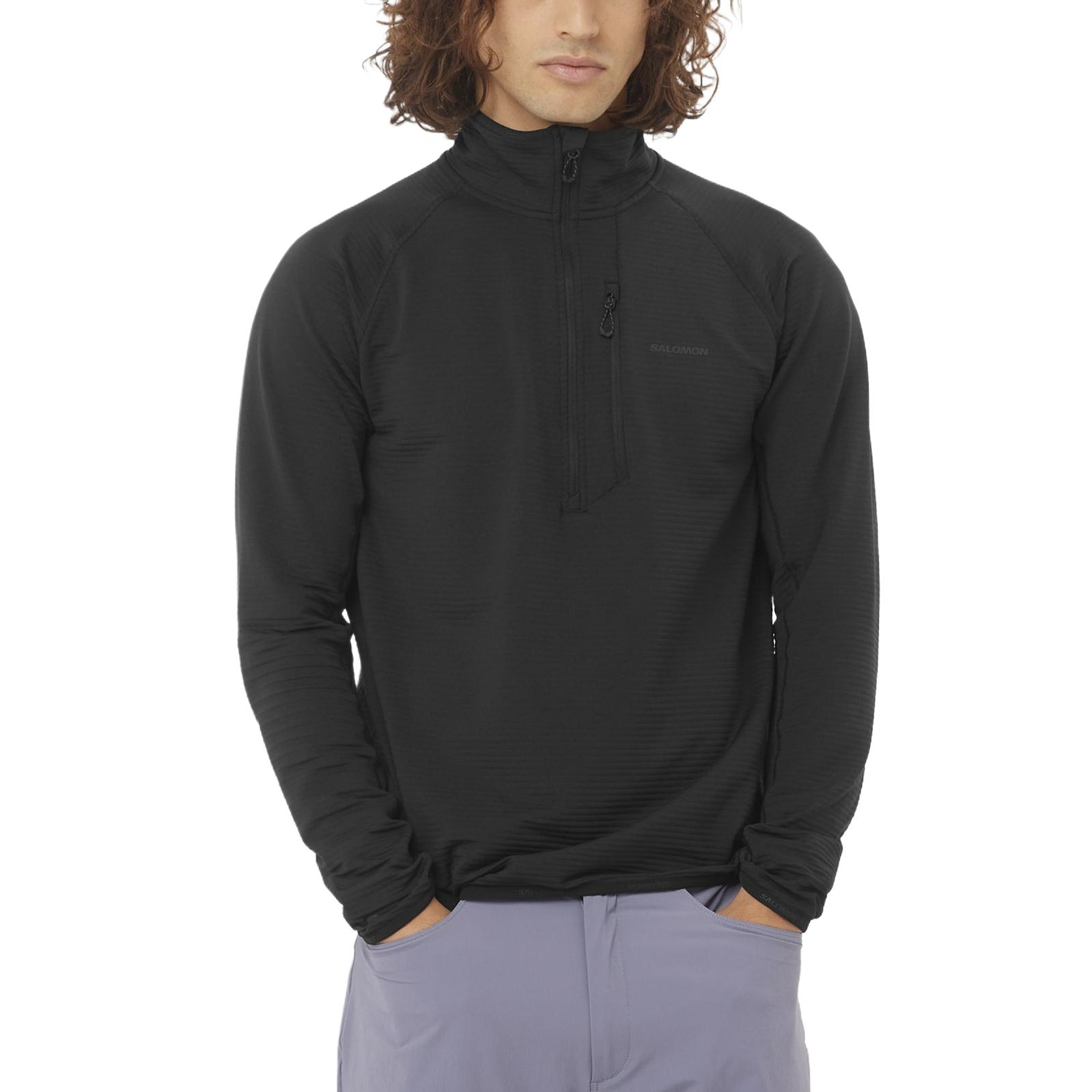 SALOMON ESSENTIAL LIGHTWARM Mountaineering Clothing Men’s Black
