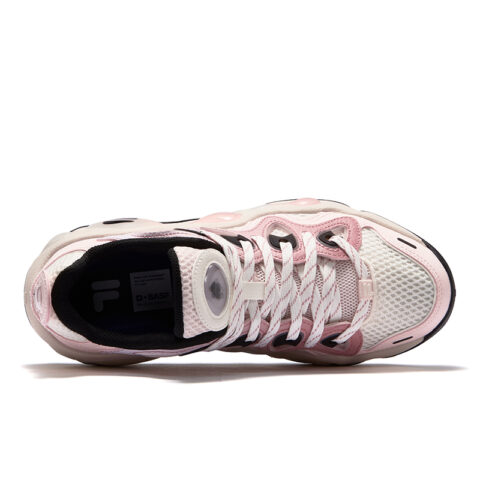FILA FUSION VERTICAL Crack Shoes Low top Vintage Basketball Shoes Women’s Angel Wing Powder