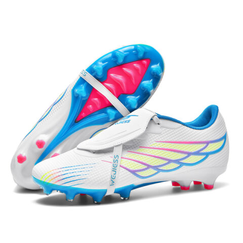 WEJIESS Soft Ground Slip Resistant Abrasion Resistant Slip Resistant Abrasion Resistant Soccer Shoes Unisex